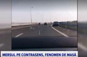 Kivizsg�l�st ind�t a rend�rs�g a sof�r�k ellen, akik forgalommal szemben k�zlekedtek az A2-es aut�p�ly�n